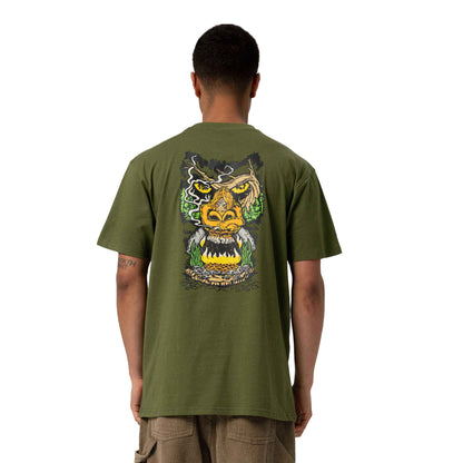 Santa Cruz Winkowski Big Foot Tee Dark Moss  - SCA-TEE-13126