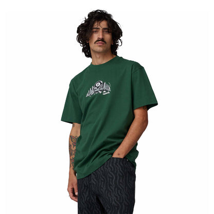 Santa Cruz Winkowski Curb Front T-Shirt Kale  - SCA-TEE-13504