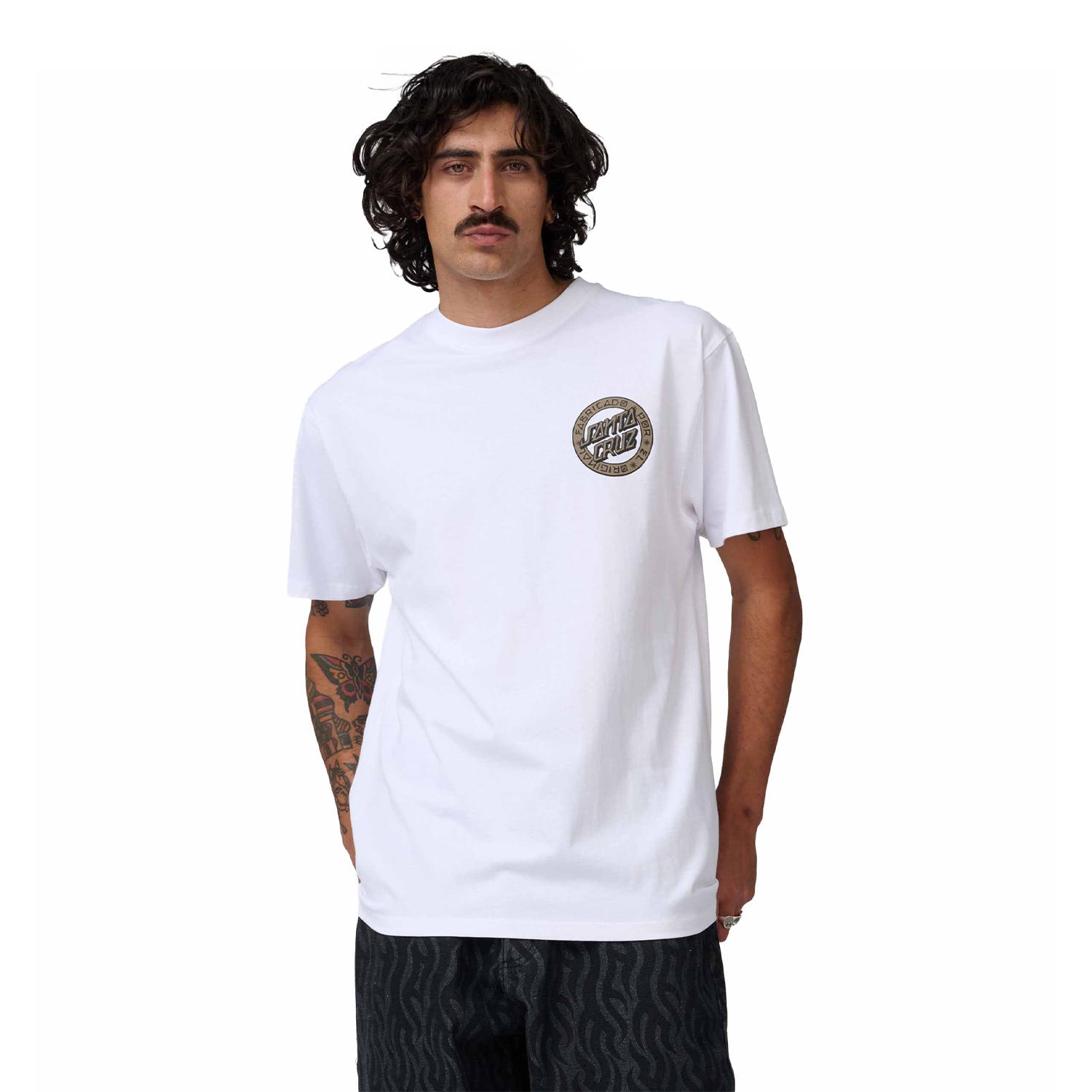 Santa Cruz Loco Dot T-Shirt White  - SCA-TEE-13522