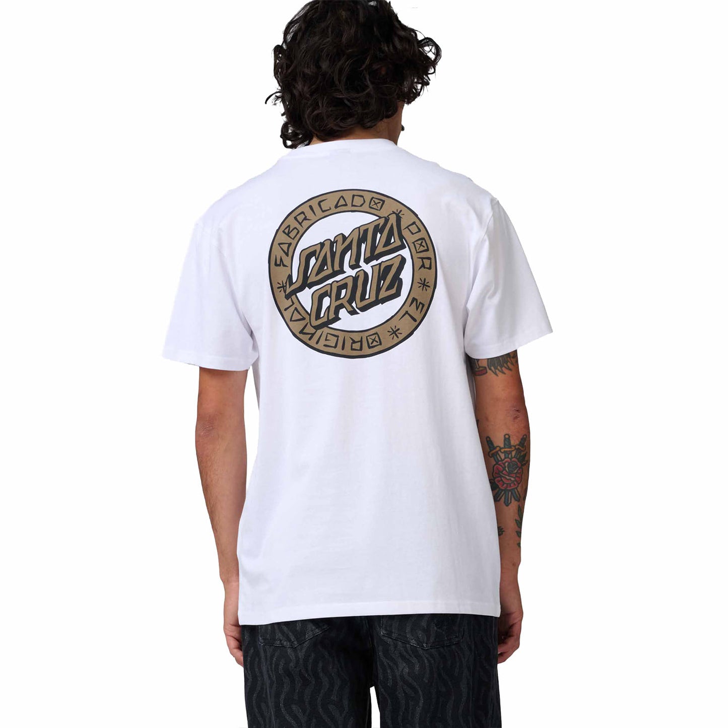 Santa Cruz Loco Dot T-Shirt White  - SCA-TEE-13522