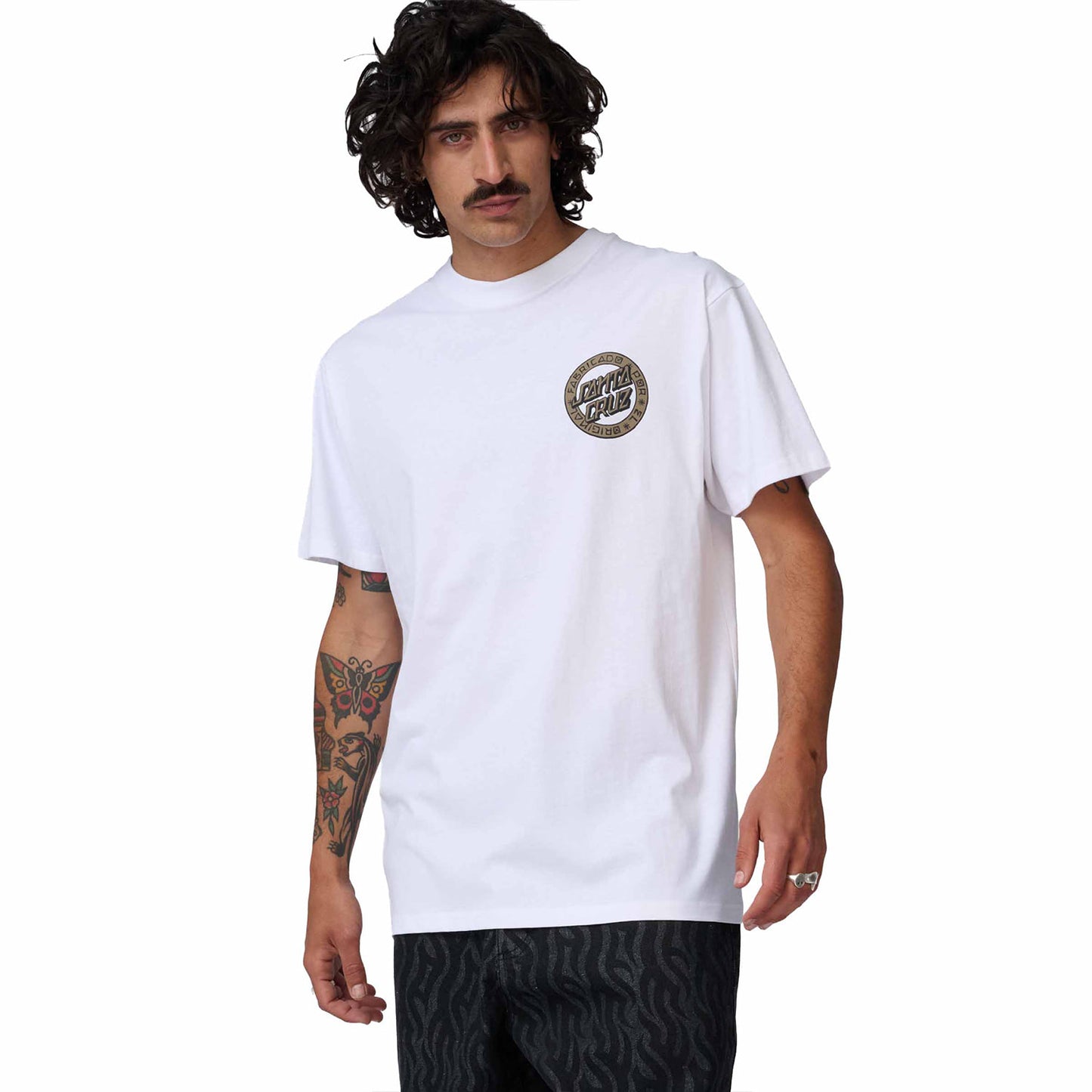Santa Cruz Loco Dot T-Shirt White  - SCA-TEE-13522