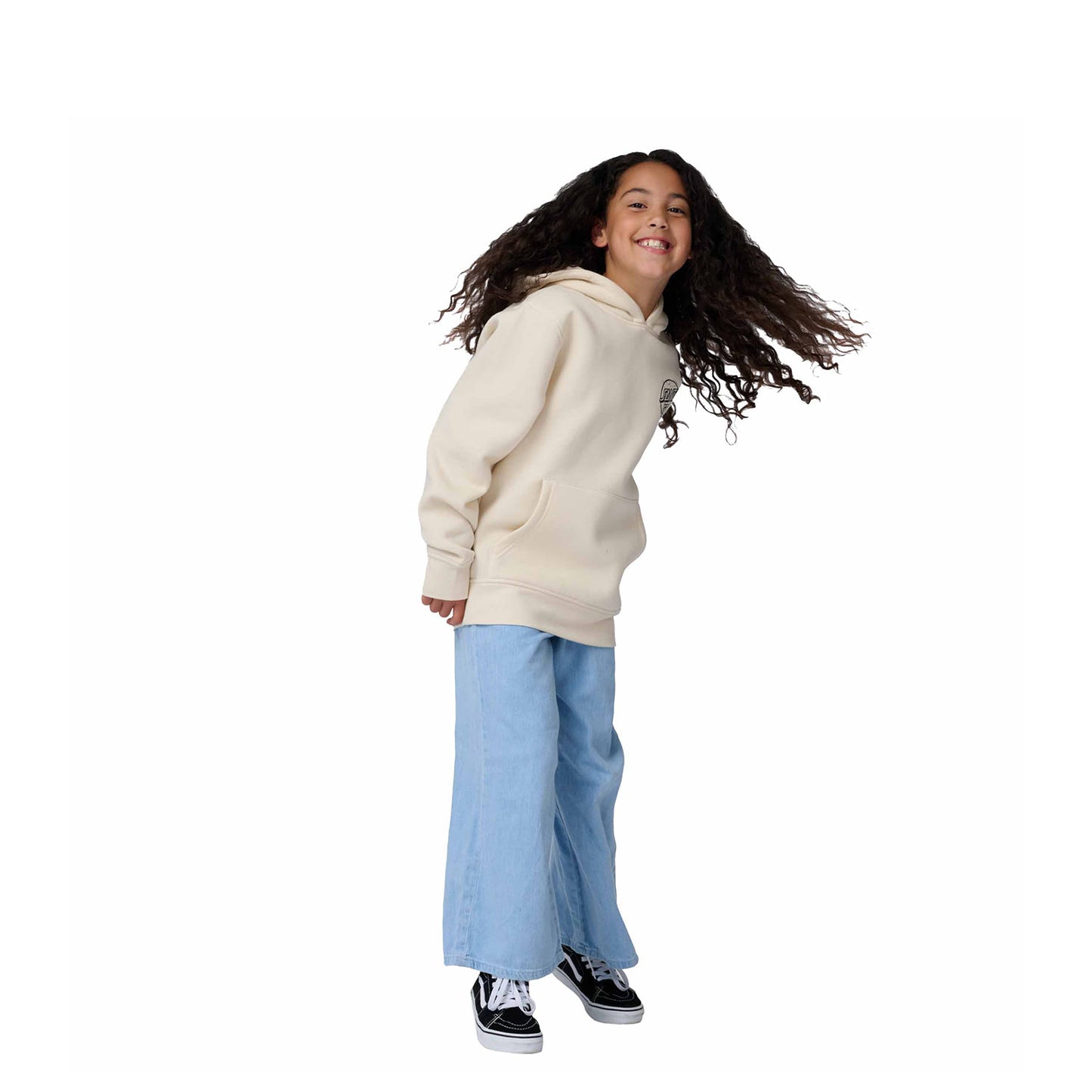 Santa Cruz Youth Stamped Opus Camo Hoodie Chalk  - SCA-YHD-9274