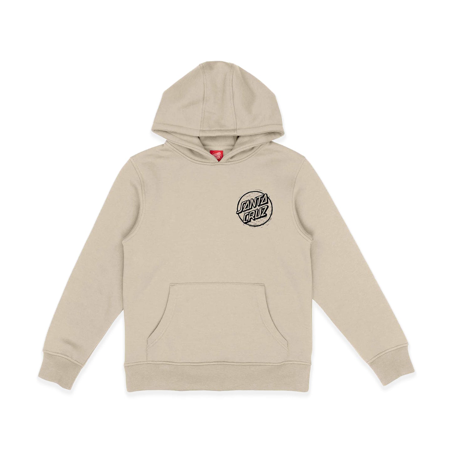 Santa Cruz Youth Stamped Opus Camo Hoodie Chalk  - SCA-YHD-9274