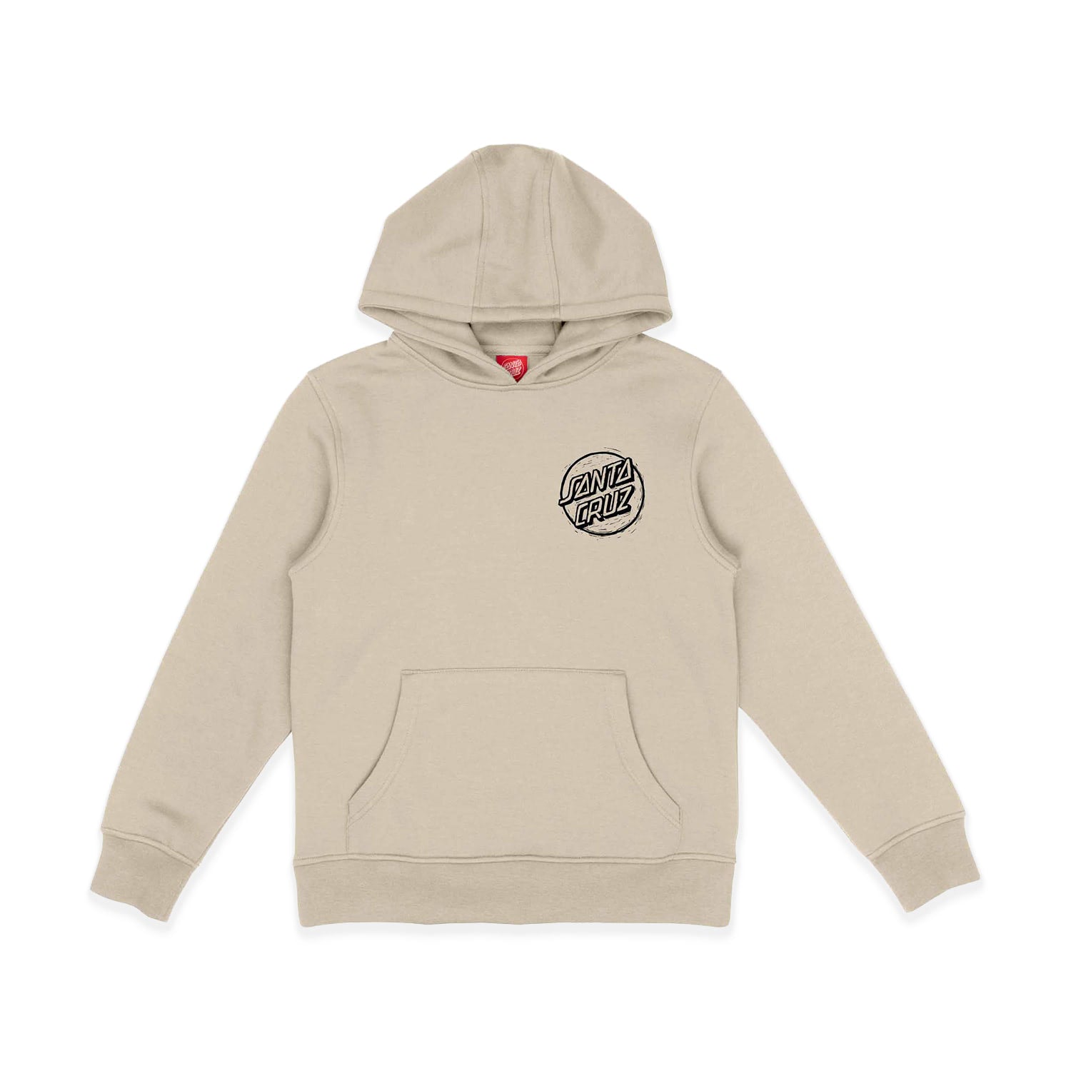 Santa Cruz Youth Stamped Opus Camo Hoodie Chalk  - SCA-YHD-9274