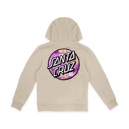 Santa Cruz Youth Stamped Opus Camo Hoodie Chalk  - SCA-YHD-9274