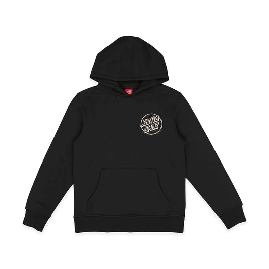 Santa Cruz Youth Stamped Opus Camo Hoodie Black  - SCA-YHD-9278