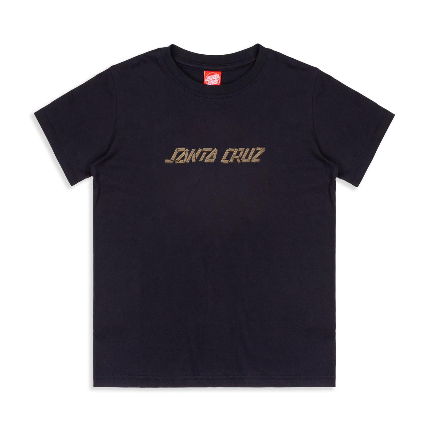 Santa Cruz Youth Screaming Grizzly Tee Black  - SCA-YTE-1732
