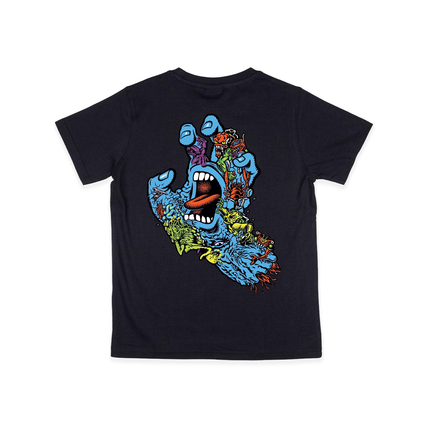 Santa Cruz Youth Roskopp Screaming Tee Black  - SCA-YTE-9119