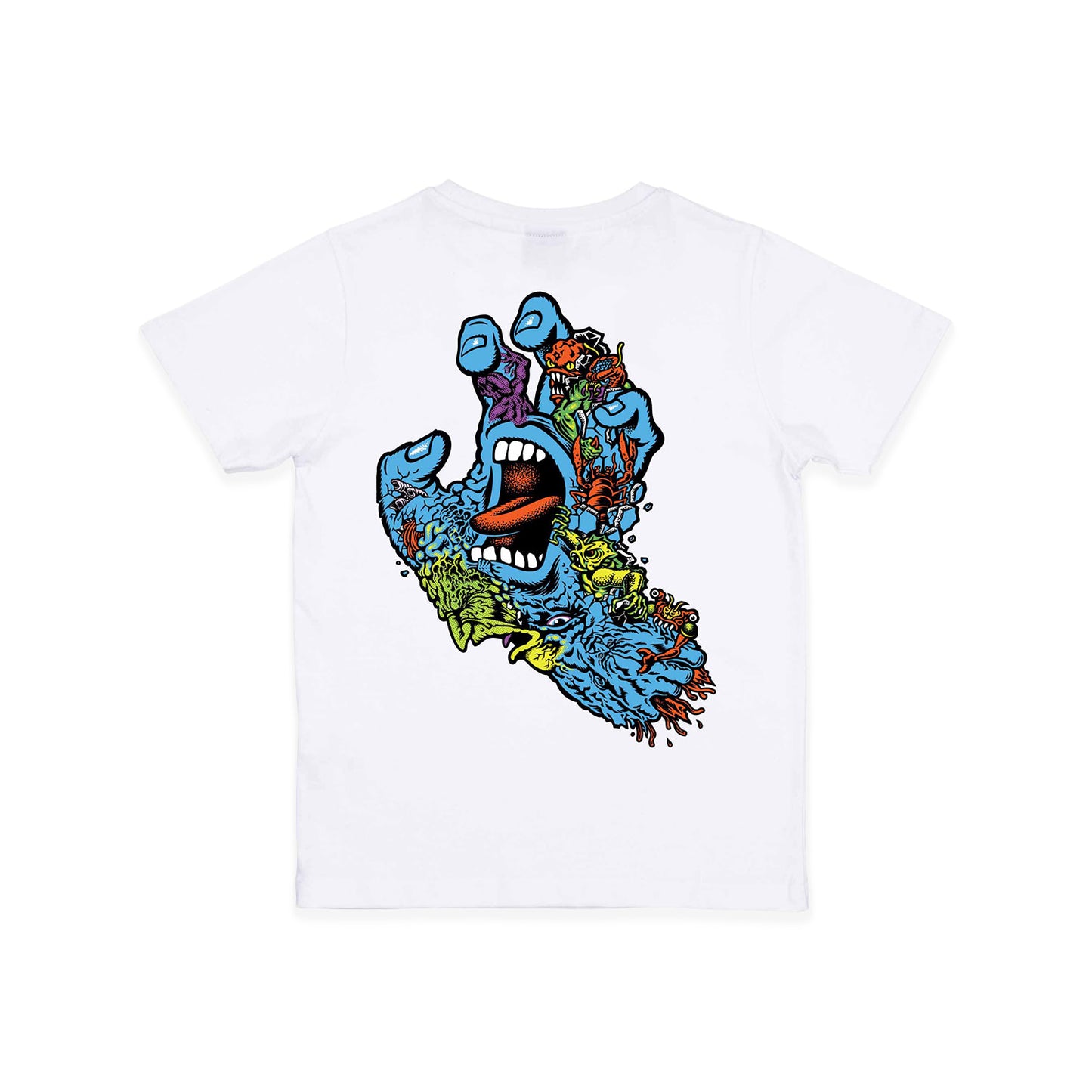 Santa Cruz Youth Roskopp Screaming Tee White  - SCA-YTE-9127