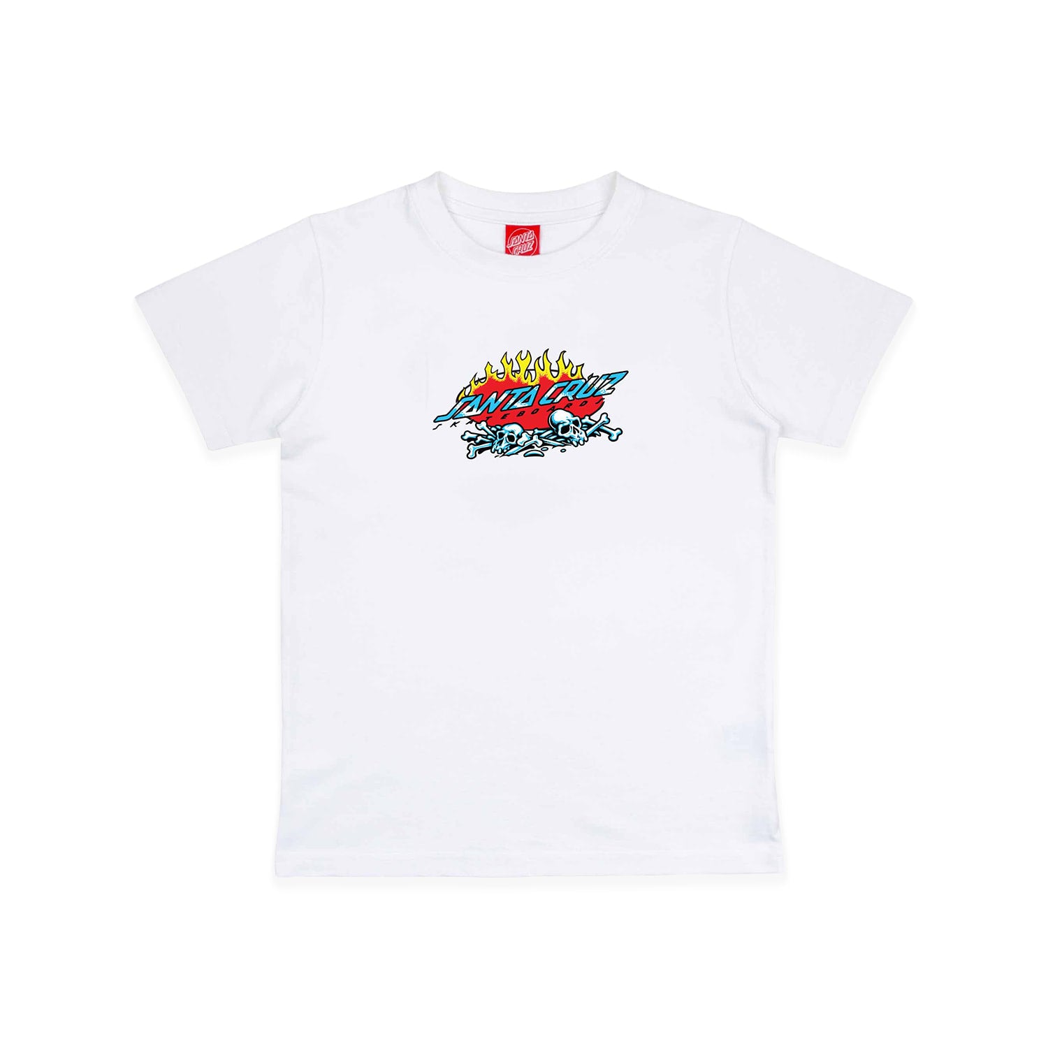Santa Cruz Youth Salba Voodoo Pit Front Tee White  - SCA-YTE-9151