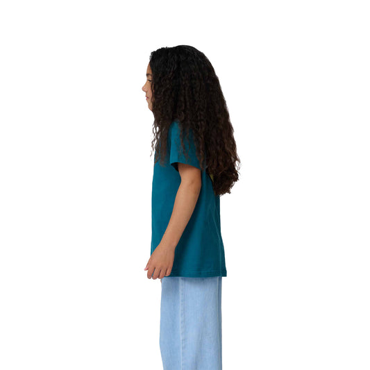 Santa Cruz Youth Stamped Opus Camo Tee Teal  - SCA-YTE-9155