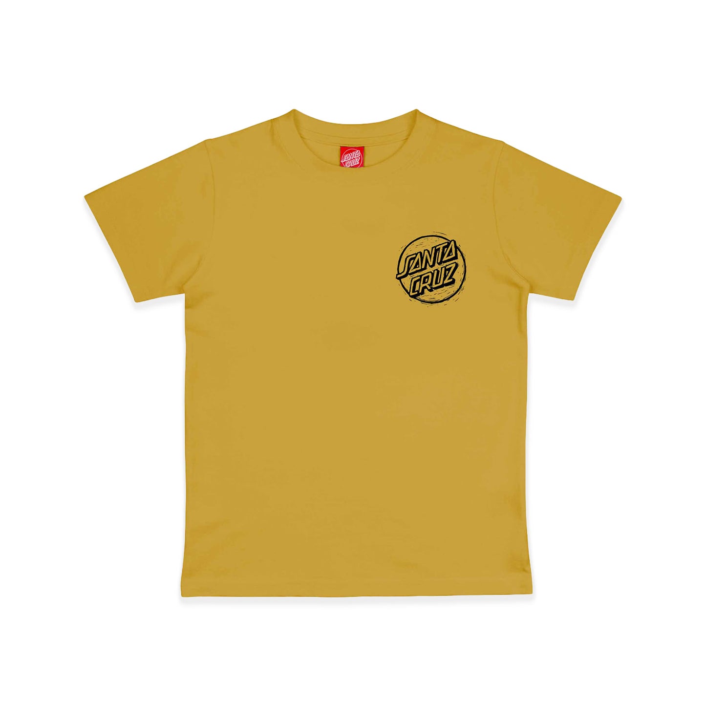 Santa Cruz Youth Stamped Opus Camo Tee Mustard  - SCA-YTE-9163