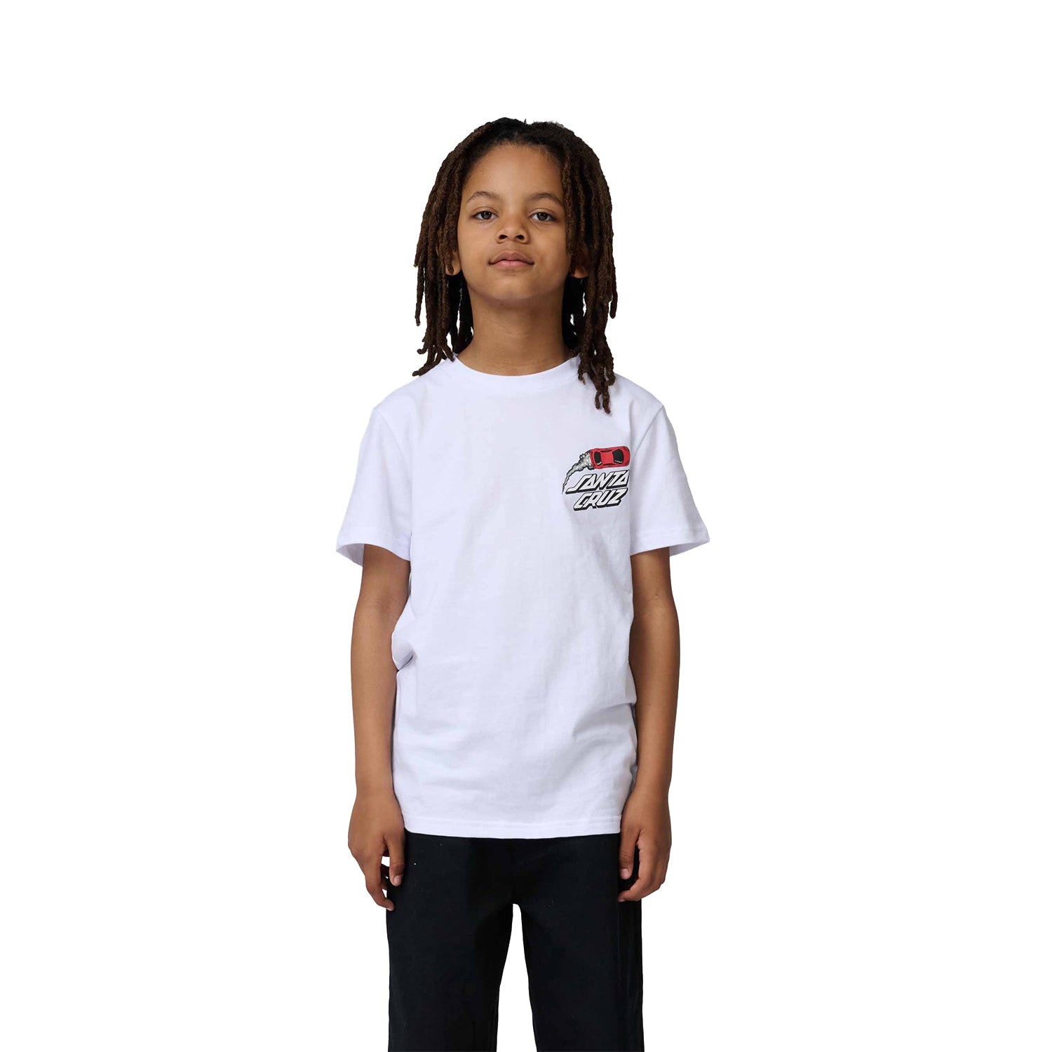 Santa Cruz Youth Pit Cruz T-Shirt Tee White  - SCA-YTE-9187