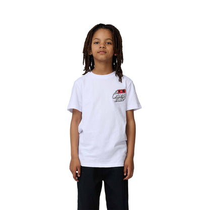Santa Cruz Youth Pit Cruz T-Shirt Tee White  - SCA-YTE-9187