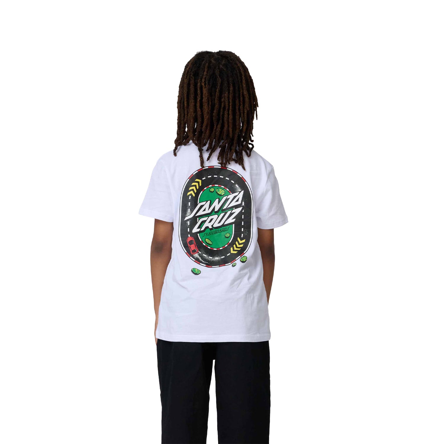 Santa Cruz Youth Pit Cruz T-Shirt Tee White  - SCA-YTE-9187
