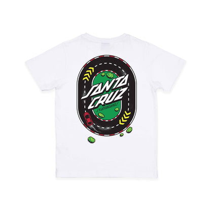 Santa Cruz Youth Pit Cruz T-Shirt Tee White  - SCA-YTE-9187