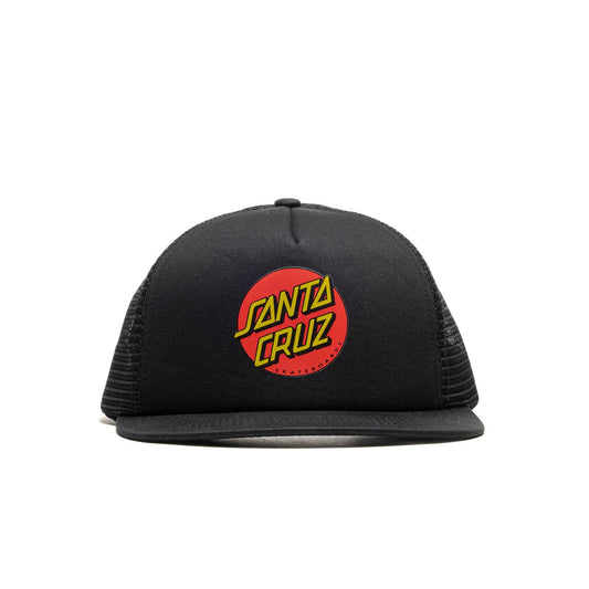 Santa Cruz Classic Dot Mesh Cap Black/Black  - SCACAP0227