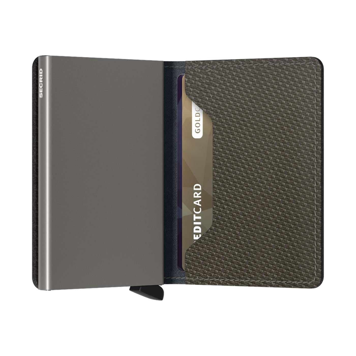 Secrid Slimwallet Carbon Khaki  - SCAKHAKI