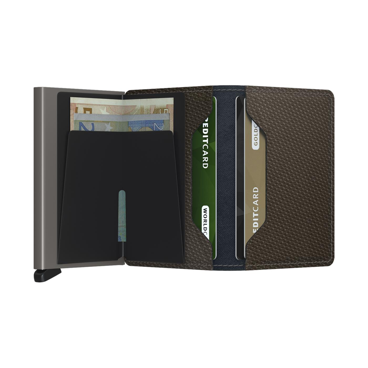 Secrid Slimwallet Carbon Khaki  - SCAKHAKI