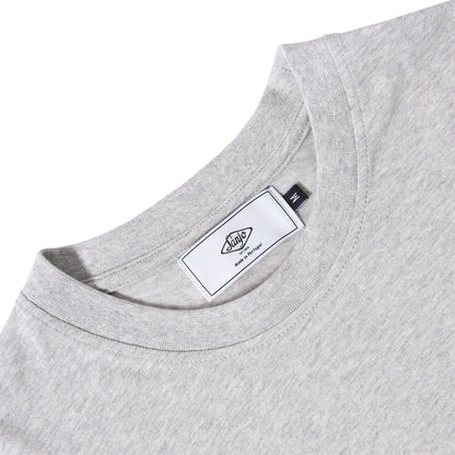 Sanjo Flocked Logo T-Shirt Grey  - SFLT_COT_004