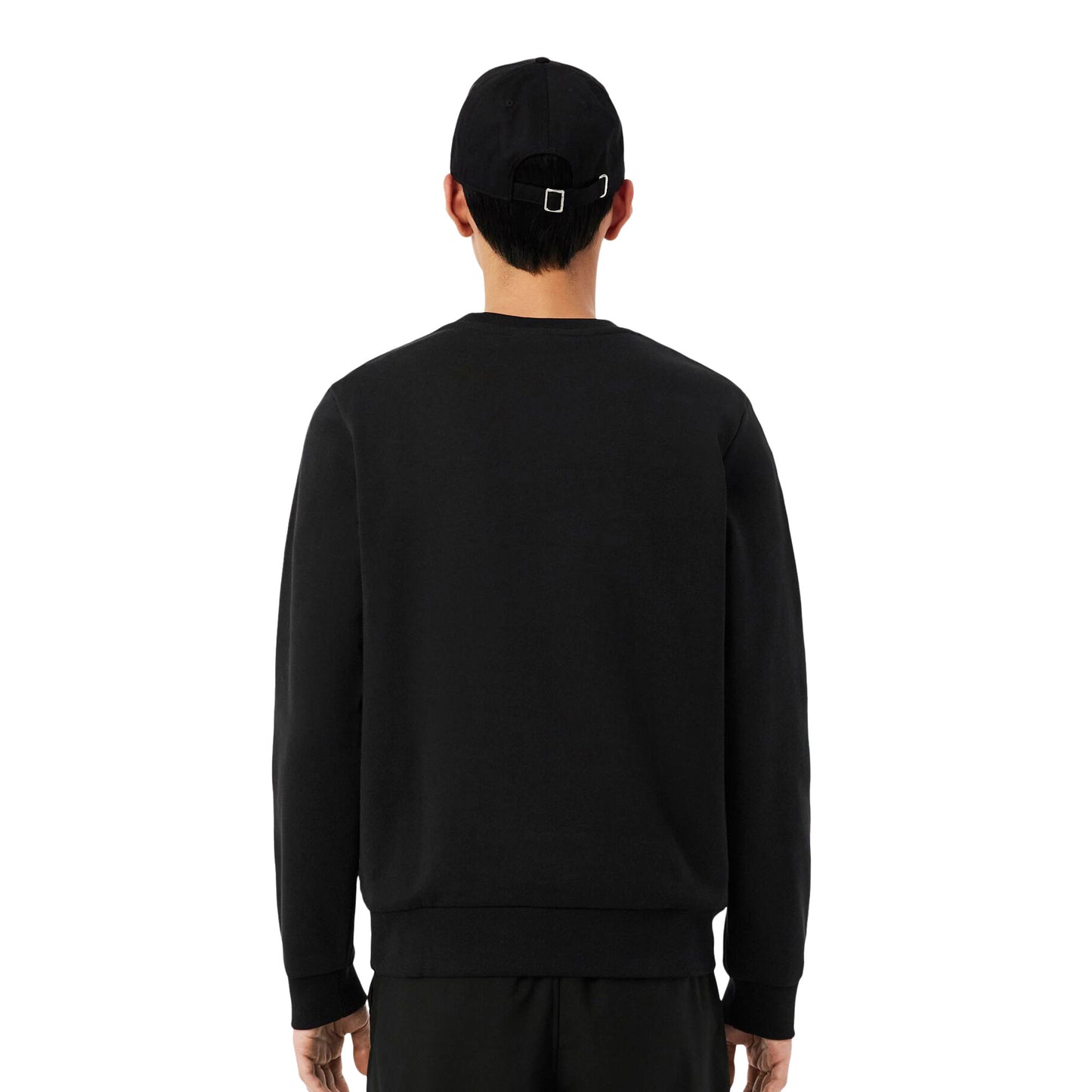 Lacoste Stripe Band Fleece Sweatshirt Black  - SH0891-031