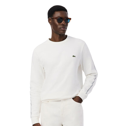 Lacoste Stripe Band Fleece Sweatshirt Farine  - SH0891-70V