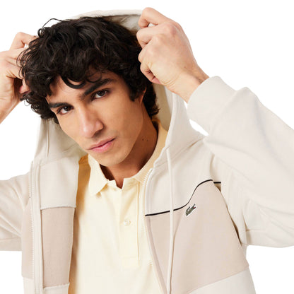 Lacoste Colour-Block Zipped Hoodie Laponie/Lionne  - SH0892-3RR