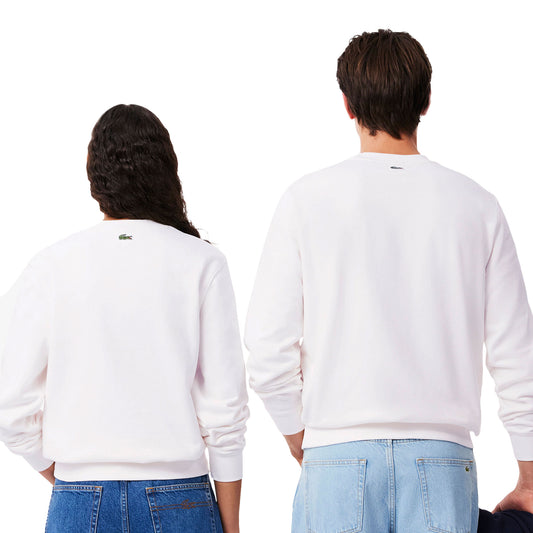 Lacoste Printed Fleece Sweatshirt Flour  - SH2736-70V