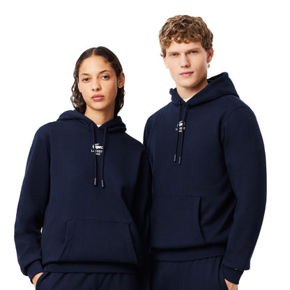 Lacoste Print Hoodie Navy  - SH2740-166