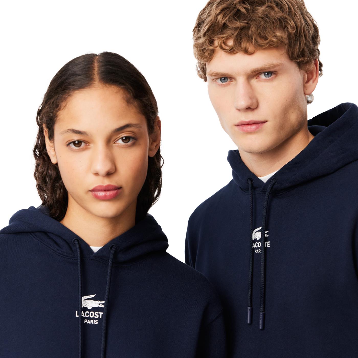 Lacoste Print Hoodie Navy  - SH2740-166
