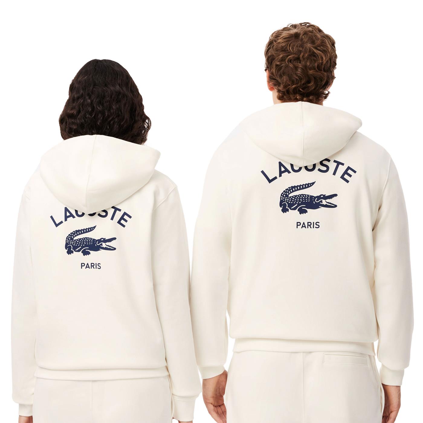 Lacoste Print Hoodie Flour  - SH2740-70V