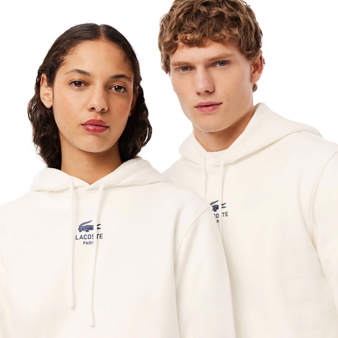 Lacoste Print Hoodie Flour  - SH2740-70V