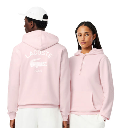 Lacoste Print Hoodie Flamant  - SH2740-T03
