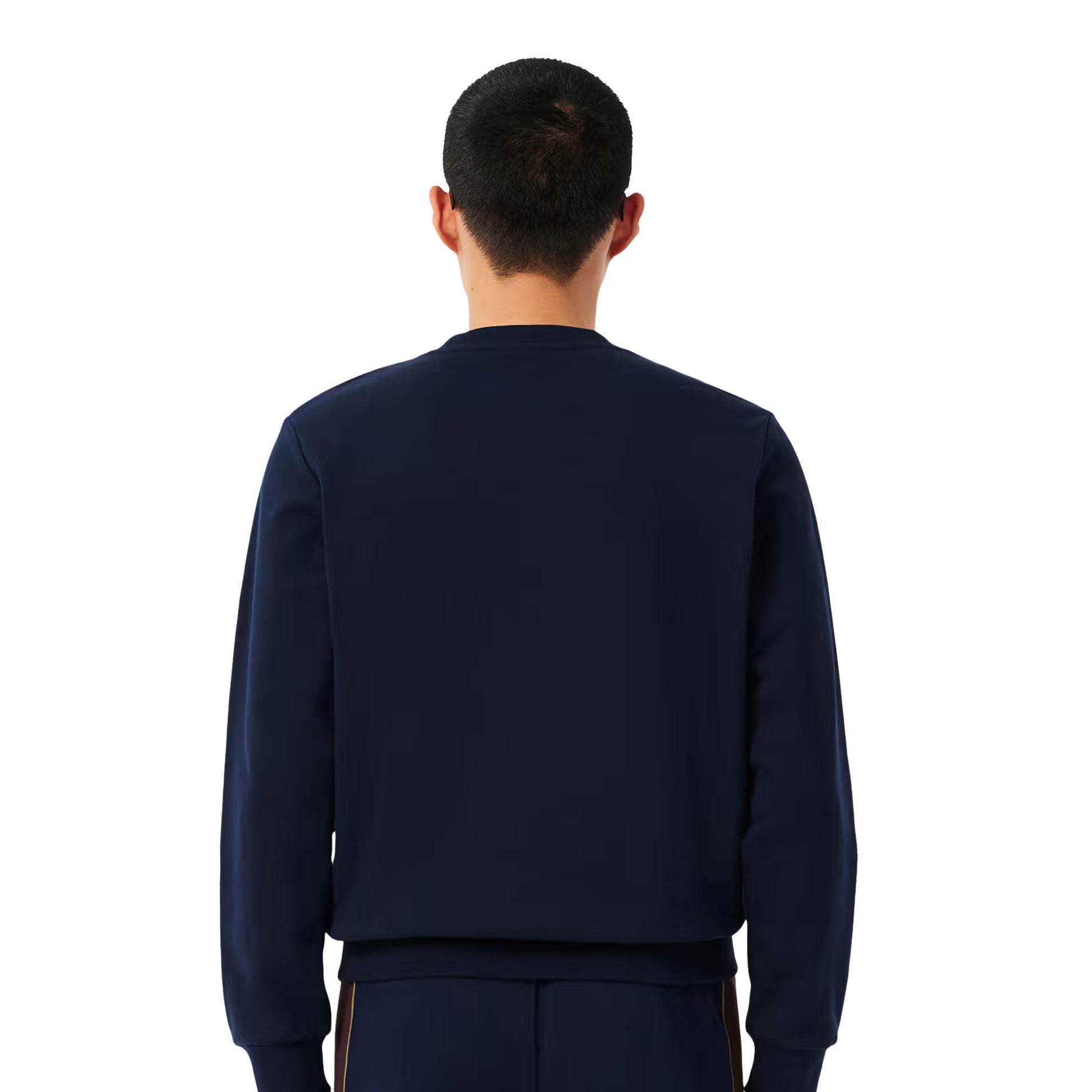 Lacoste Colour-Block Fleece Sweatshirt Navy/Flour-Vermouth  - SH5498-6WZ