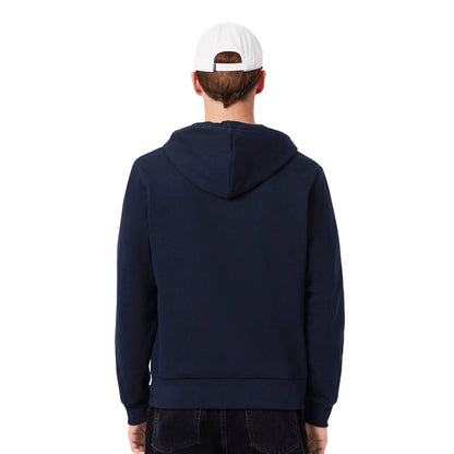 Lacoste Zipped Colour-Block Hoodie Navy/Flour-Vermouth  - SH5913-6WZ
