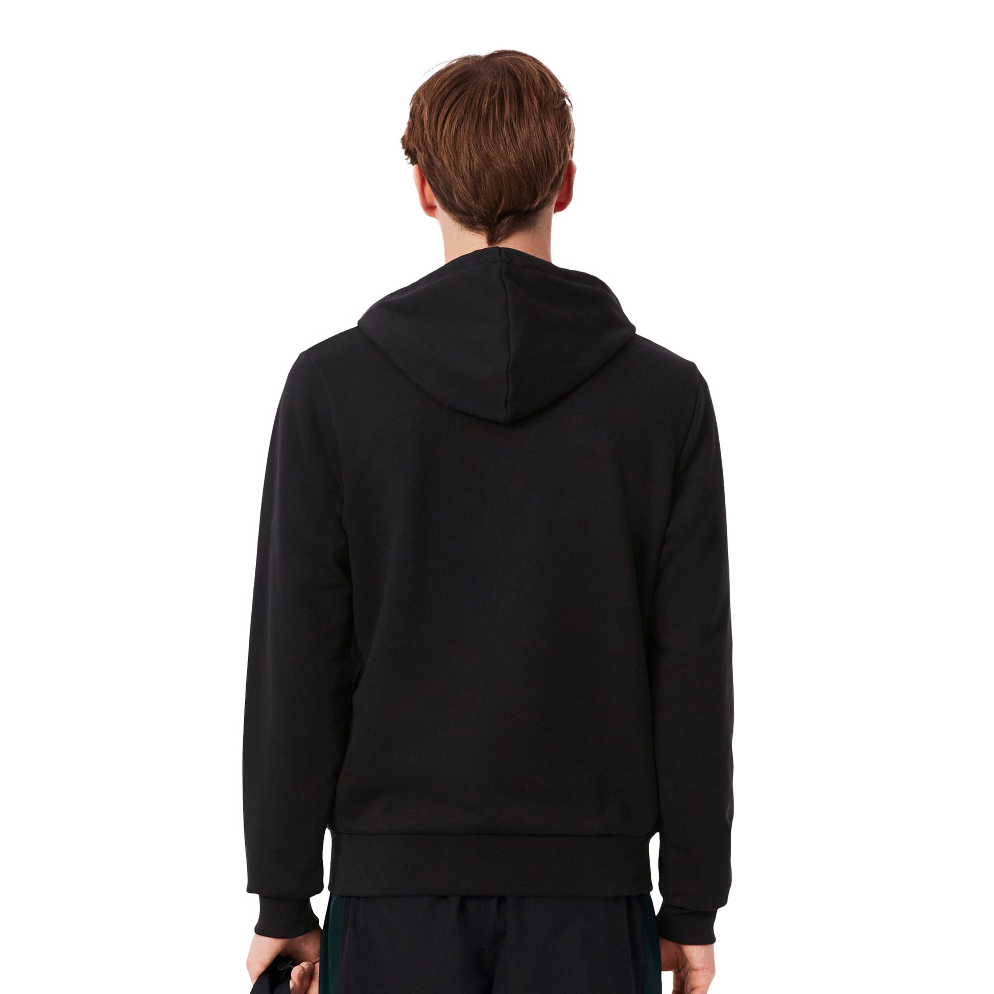 Lacoste Zipped Colour-Block Hoodie Black/Laponie-Sinople  - SH5913-6XH