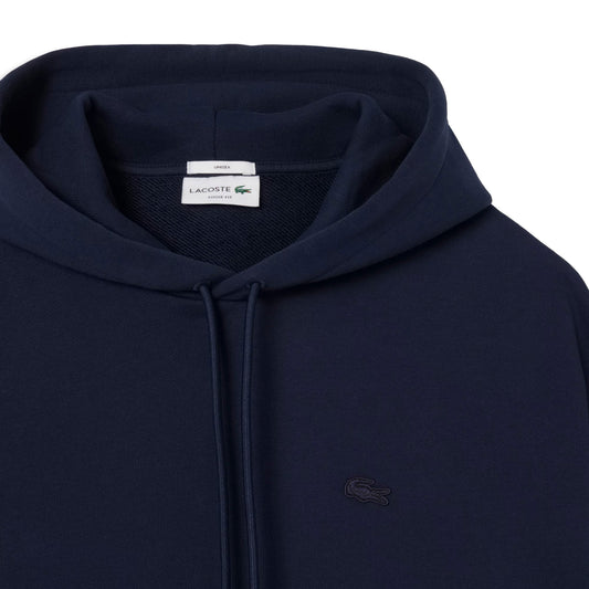 Lacoste Heavy Fleece Hoodie Marine  - SH7741-166