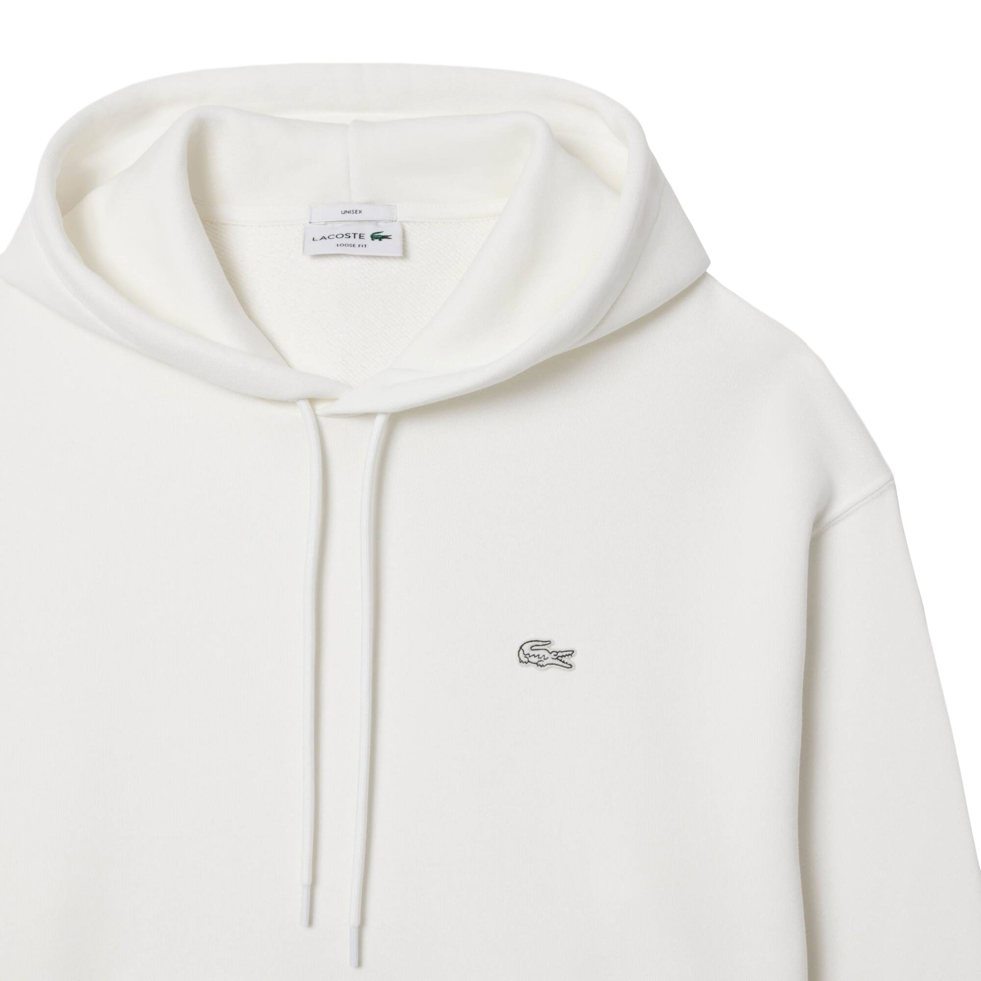 Lacoste Heavy Fleece Hoodie Flour  - SH7741-70V