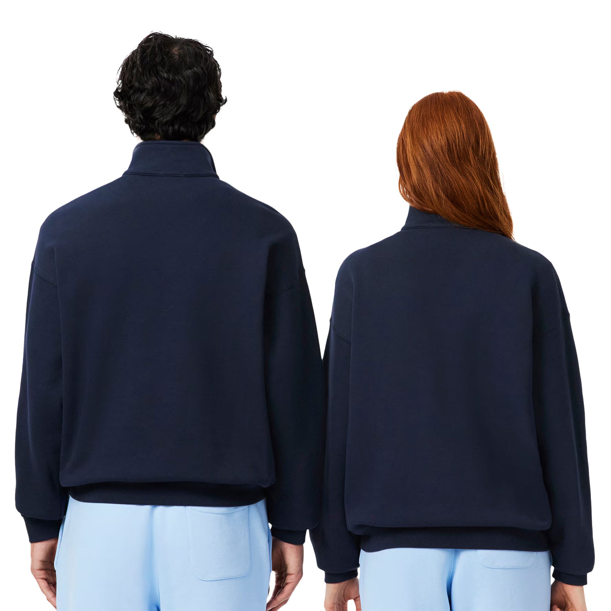 Lacoste Heavy Fleece Zipper Neck Sweatshirt Marine  - SH7759-116