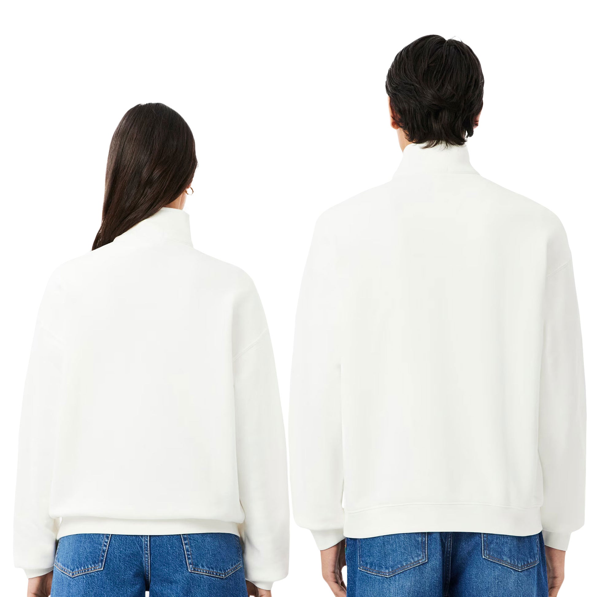 Lacoste Heavy Fleece Zipper Neck Sweatshirt Farine  - SH7759-70V