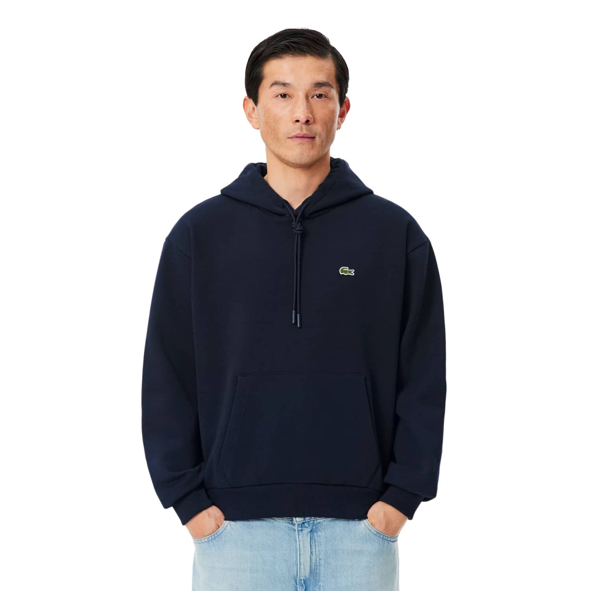 Lacoste Fleece Hoodie Midnight Blue  - SH8863-166