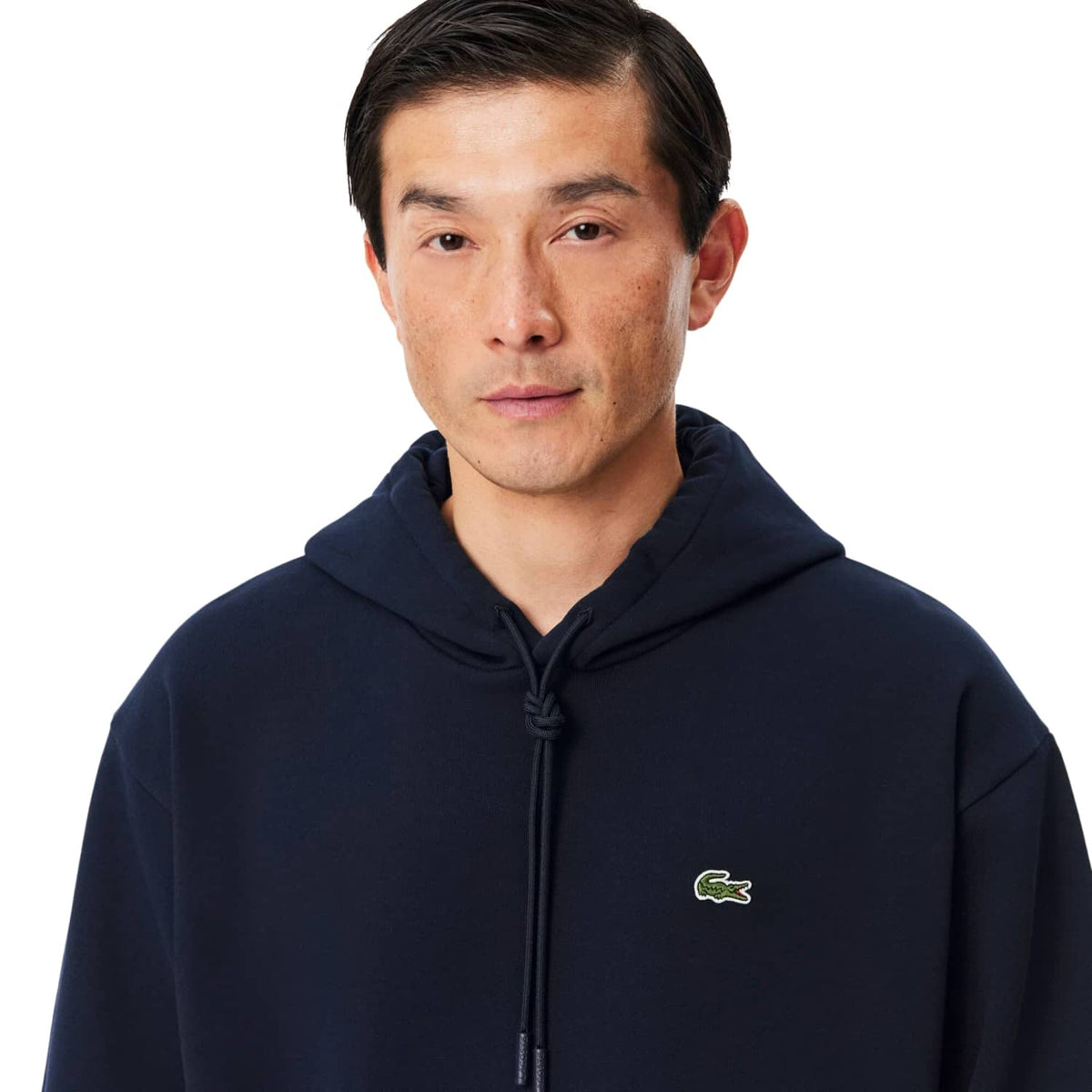 Lacoste Fleece Hoodie Midnight Blue  - SH8863-166