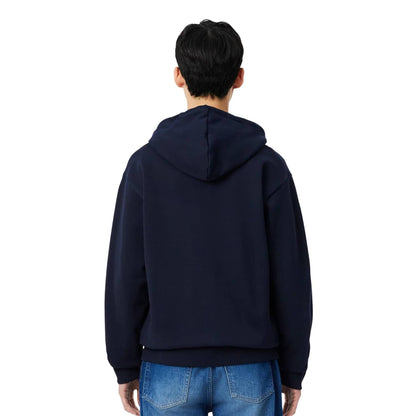 Lacoste Zipped Fleece Hoodie Midnight Blue  - SH8864-166