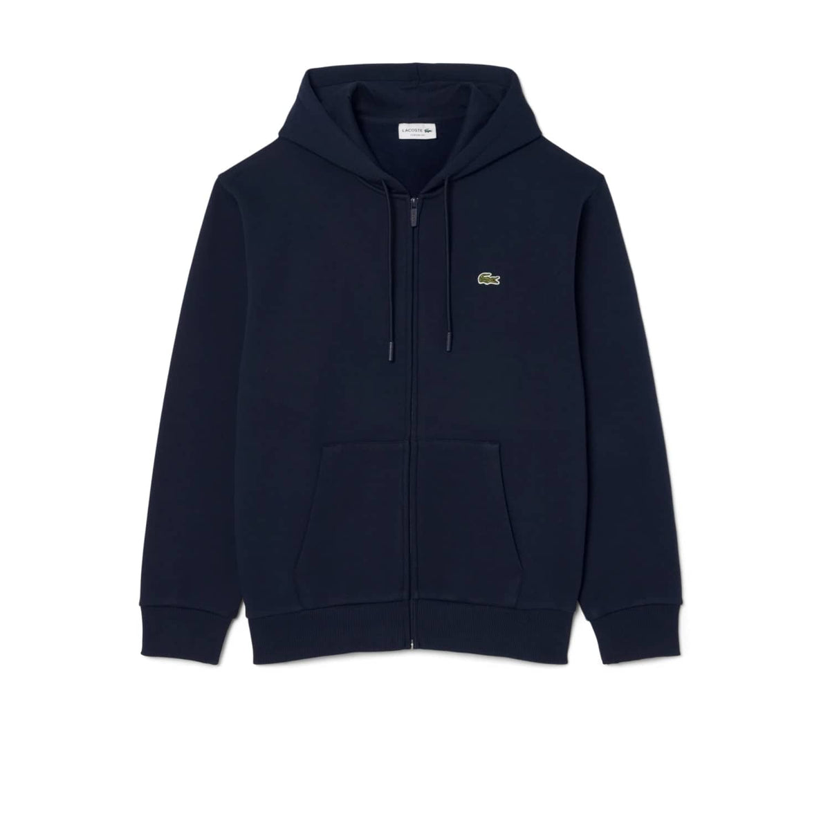 Lacoste Zipped Fleece Hoodie Midnight Blue  - SH8864-166