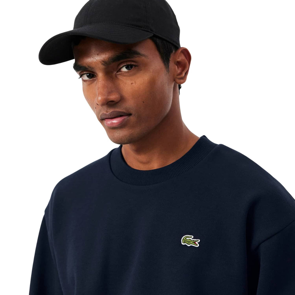 Lacoste Cotton Fleece Sweatshirt Marine  - SH8868-166