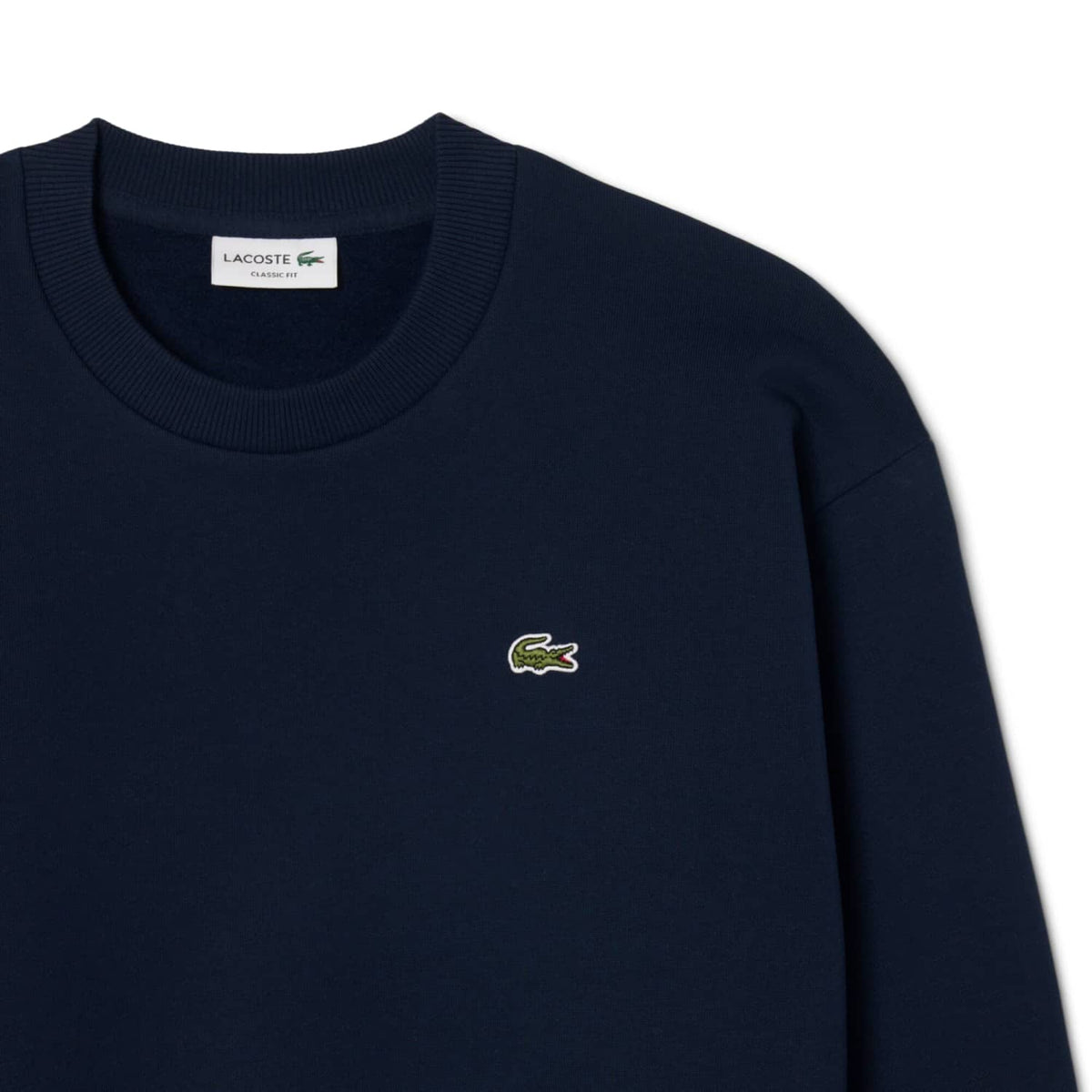 Lacoste Cotton Fleece Sweatshirt Marine  - SH8868-166
