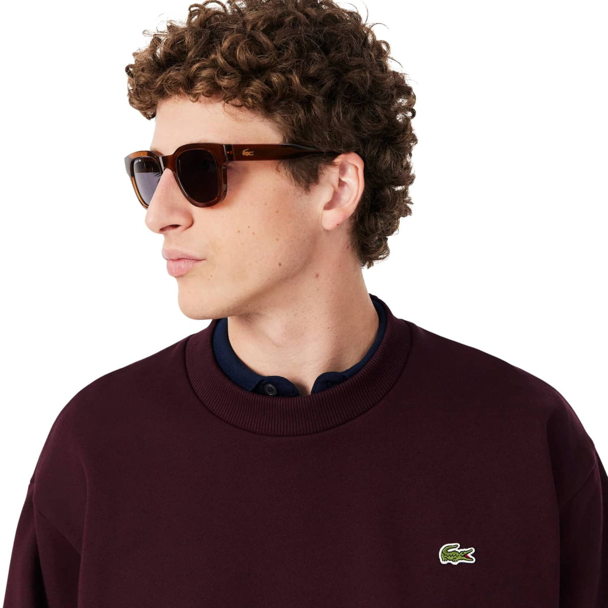 Lacoste Cotton Fleece Sweatshirt Oxalis  - SH8868-3KE