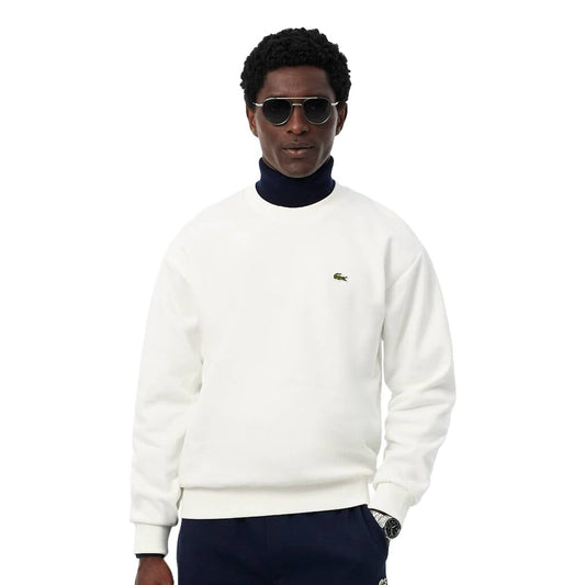 Lacoste Cotton Fleece Sweatshirt Farine  - SH8868-70V