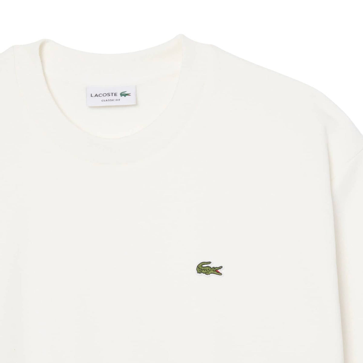 Lacoste Cotton Fleece Sweatshirt Farine  - SH8868-70V