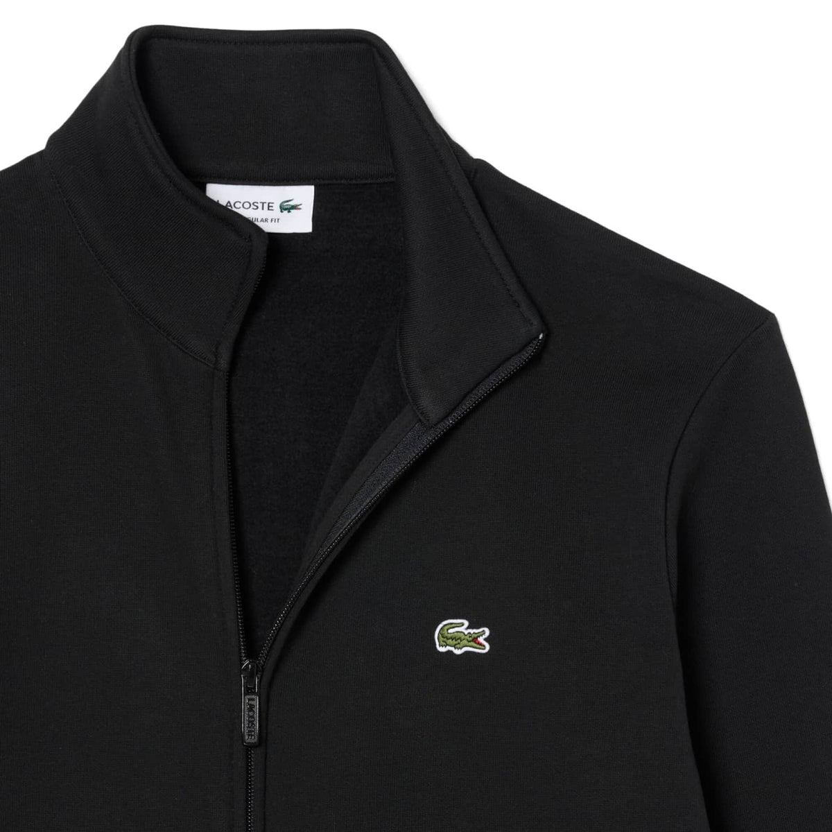 Lacoste Zipped Fleece Sweatshirt Black  - SH8870-031